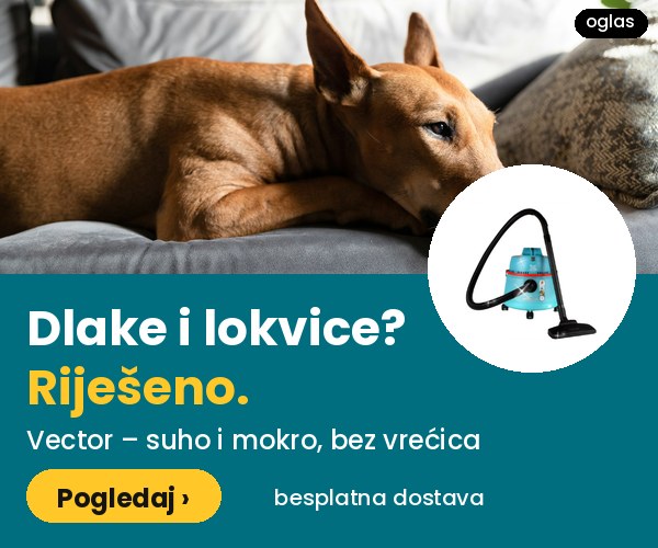Vector usisavač s vodenim filterom – suho i mokro usisavanje, idealan za dlake ljubimaca